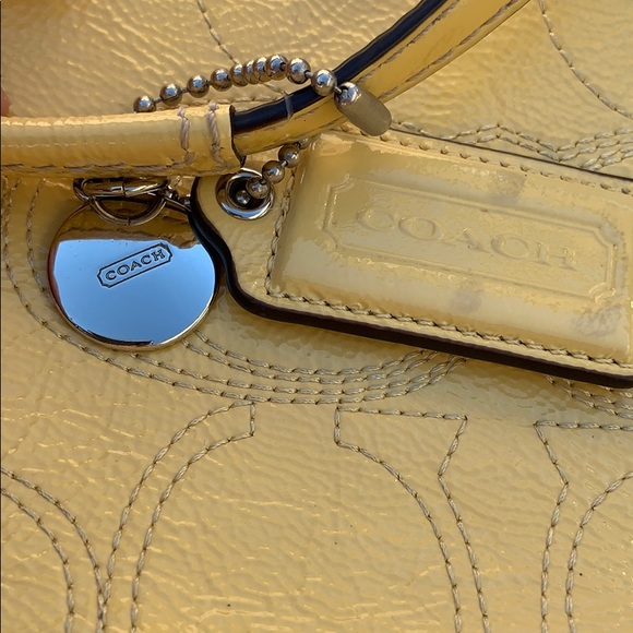 Yellow pewton coach bag - Picture 3 of 5
